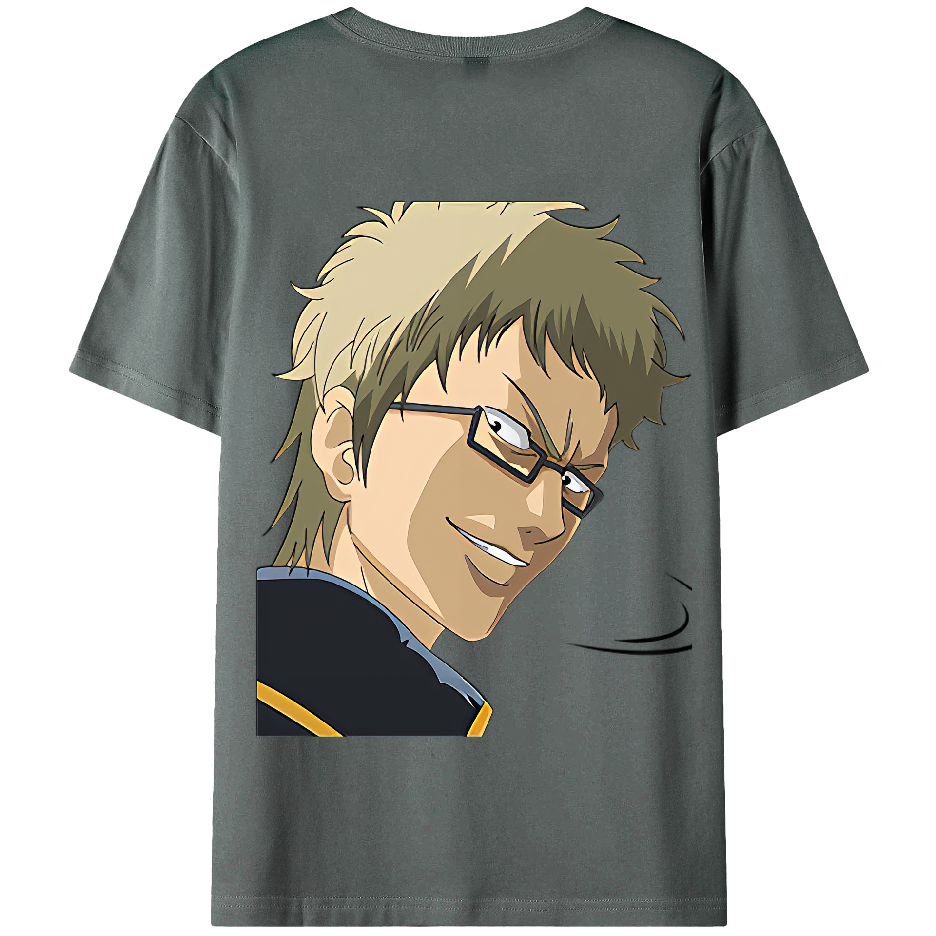 （画像用） ぎんたま 坂田銀時（さかたぎんとき） 神楽 志村新八（しむら しんぱち） GINTAMA Sakata Gintoki Kagura Shimura Shinpachi 綿100％半袖Tシャツ（背面プリント）